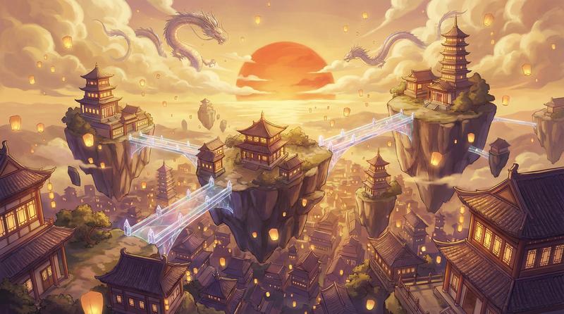 糖心vlog航拍视频演示-幻境之城